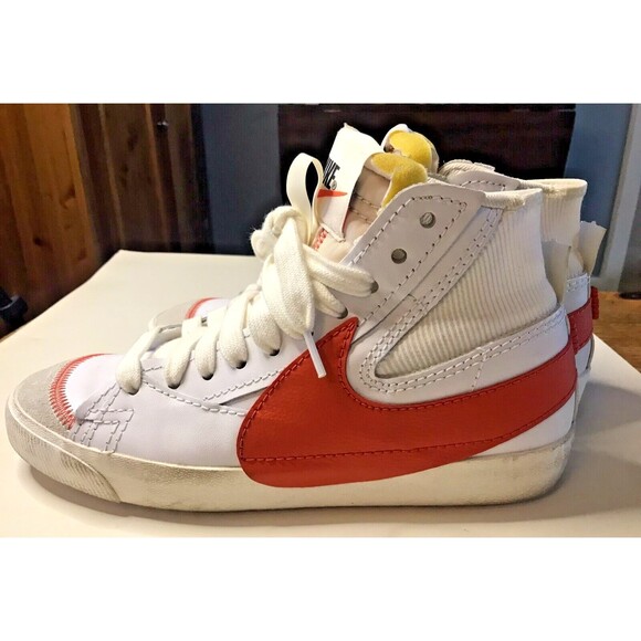Nike Blazer Mid 77 Jumbo White Total Orange Sneakers Men\'s Size 10.5 DH7690-100 main image 14